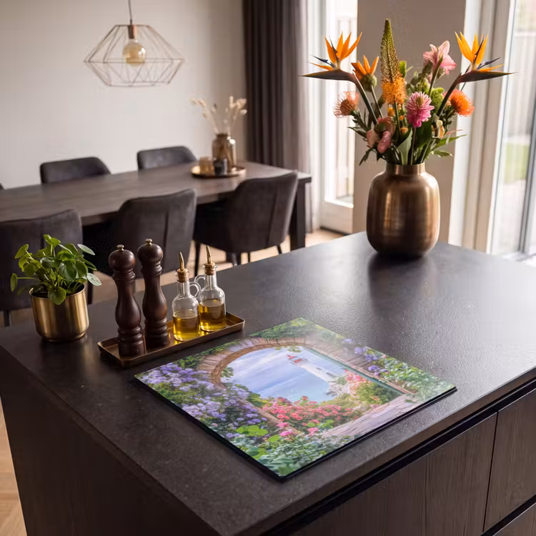 Inductie beschermer - Doorkijk - Vuurtoren - Bloemen - Uitzicht — 5