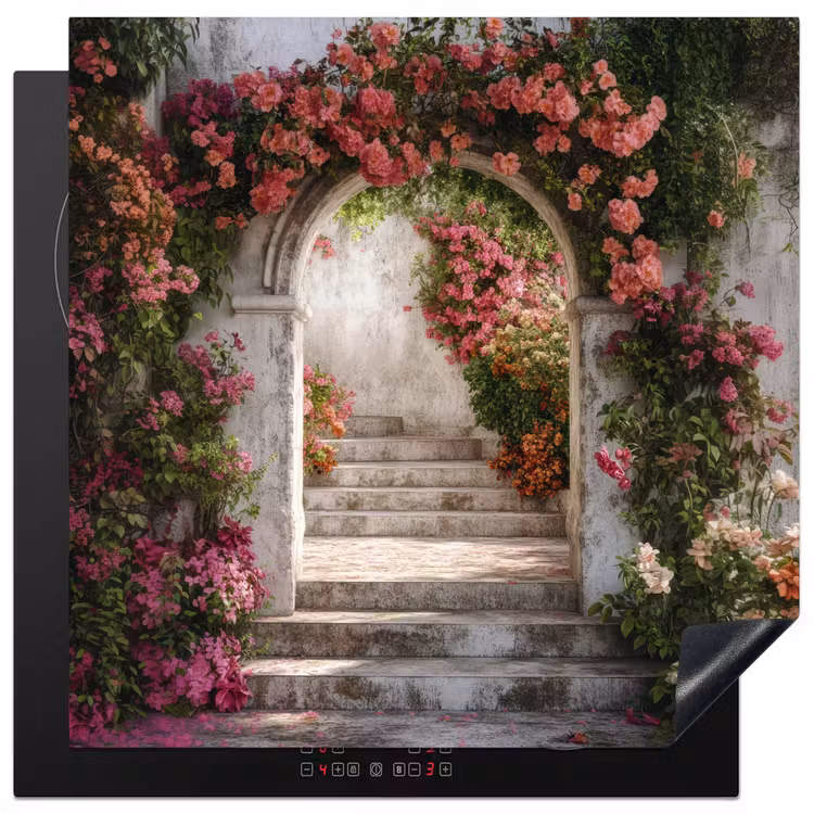 Inductie beschermer - Doorkijk - Rozen - Vintage - Poort — 3