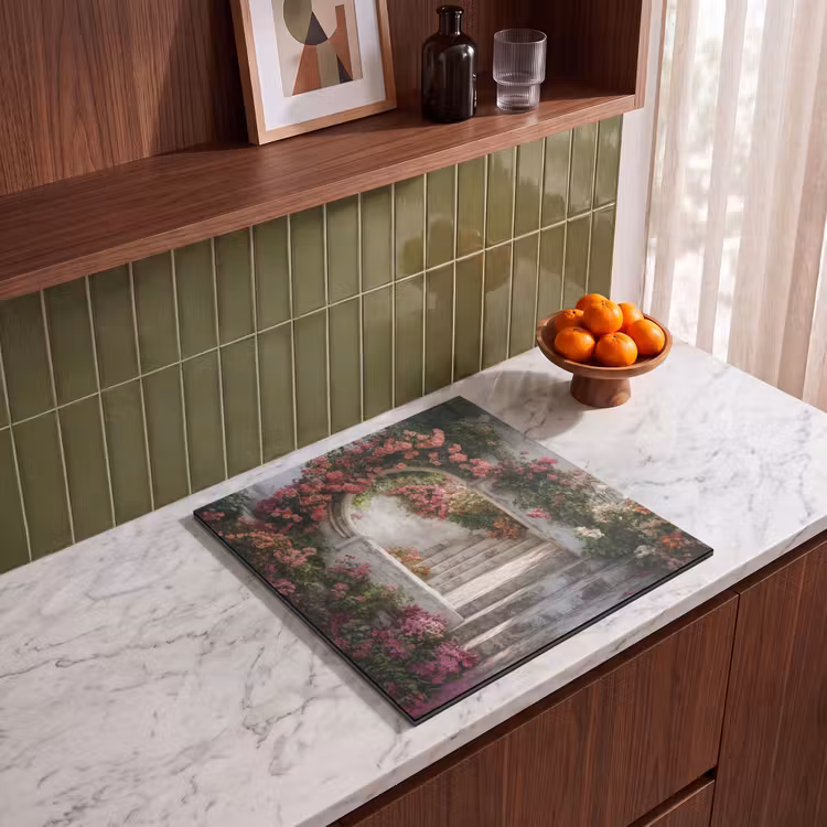Inductie beschermer - Doorkijk - Rozen - Vintage - Poort — 4