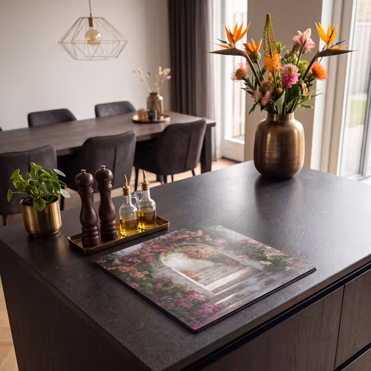 Inductie beschermer - Doorkijk - Rozen - Vintage - Poort — 5