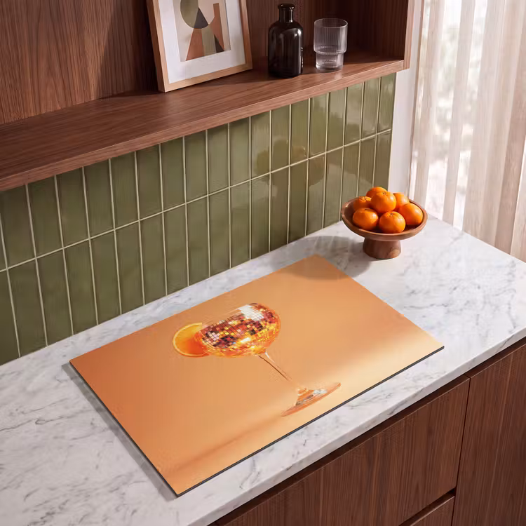 Inductie beschermer - Drank - Oranje - Glitter - Disco — 4