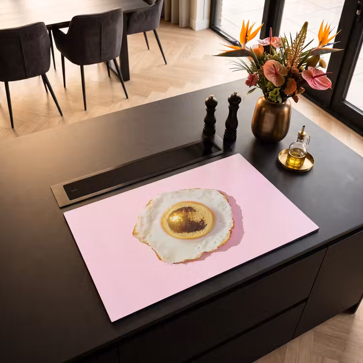 Inductie beschermer - Ei - Disco - Ontbijt - Glitter — 3