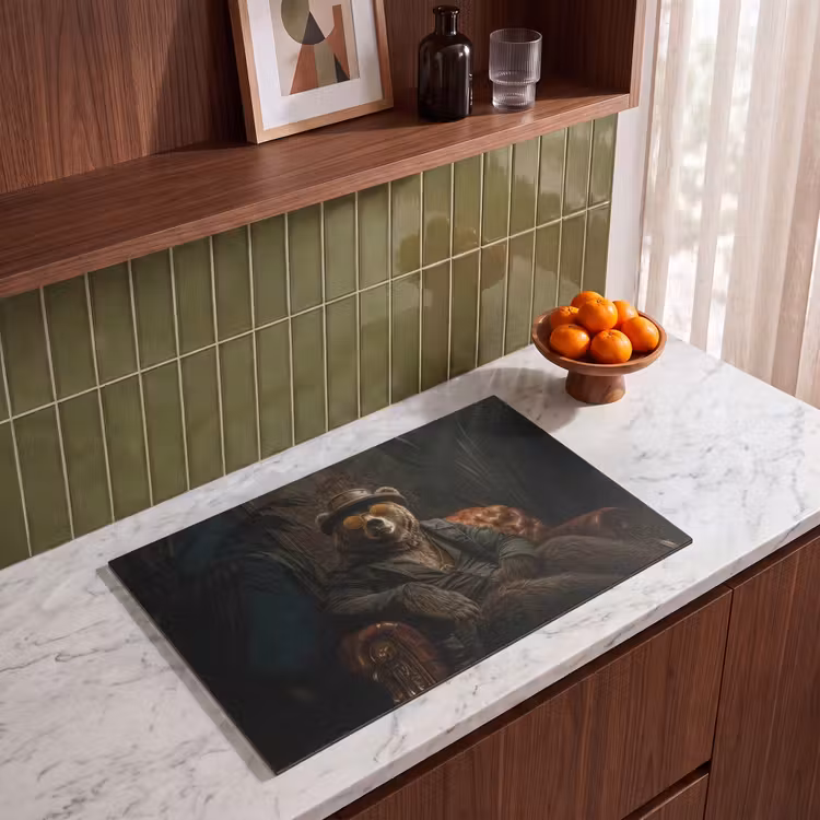 Inductie beschermer - Beer - Bruin - Pak - Hoed — 4