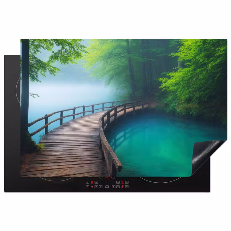 Inductie beschermer - Brug - Water - Rivier - Bos — 2