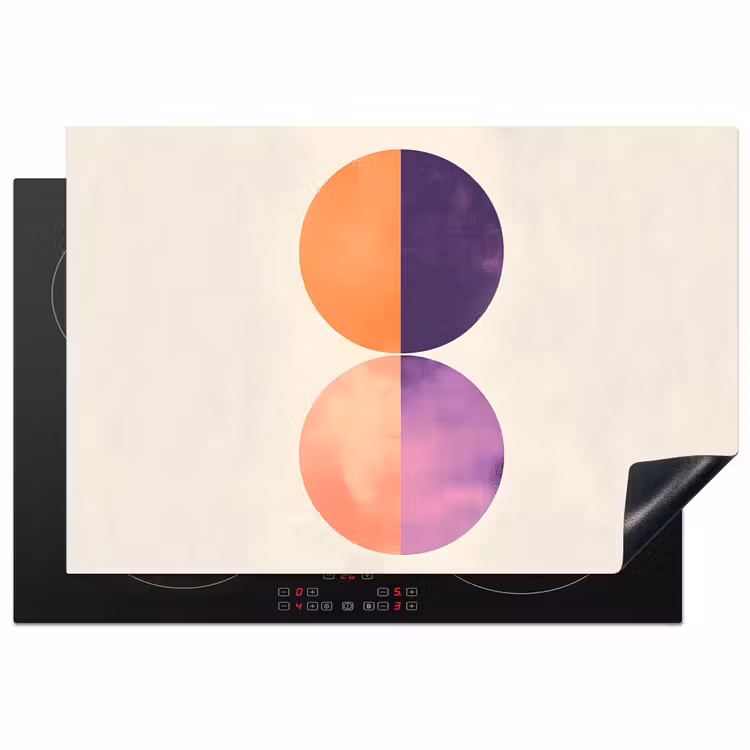 Inductie beschermer - Abstract - Cirkels - Paars — 1