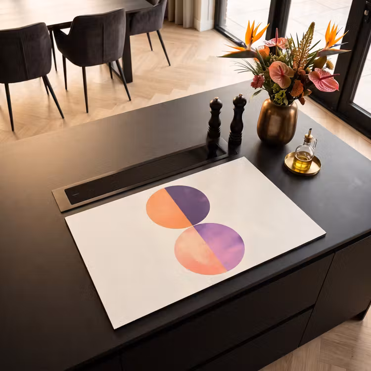 Inductie beschermer - Abstract - Cirkels - Paars — 3