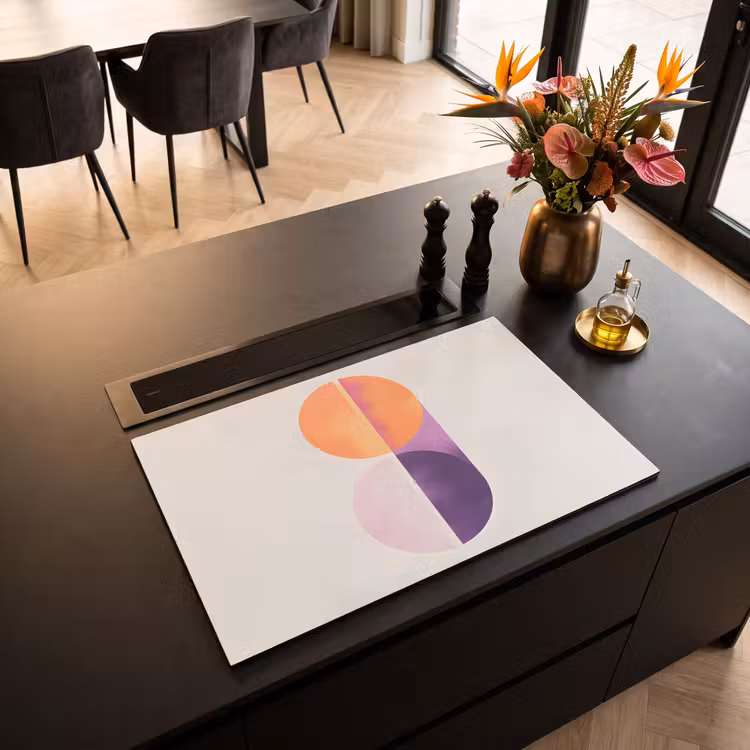 Inductie beschermer - Cirkels - Abstract - Paars — 3