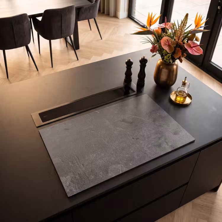 Inductie beschermer - Beton - Grijs - Lijn - Vormen — 3