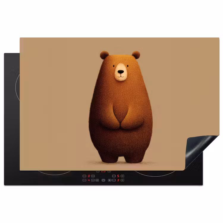 Inductie beschermer - Beer - Minimalistisch - Bruin — 2