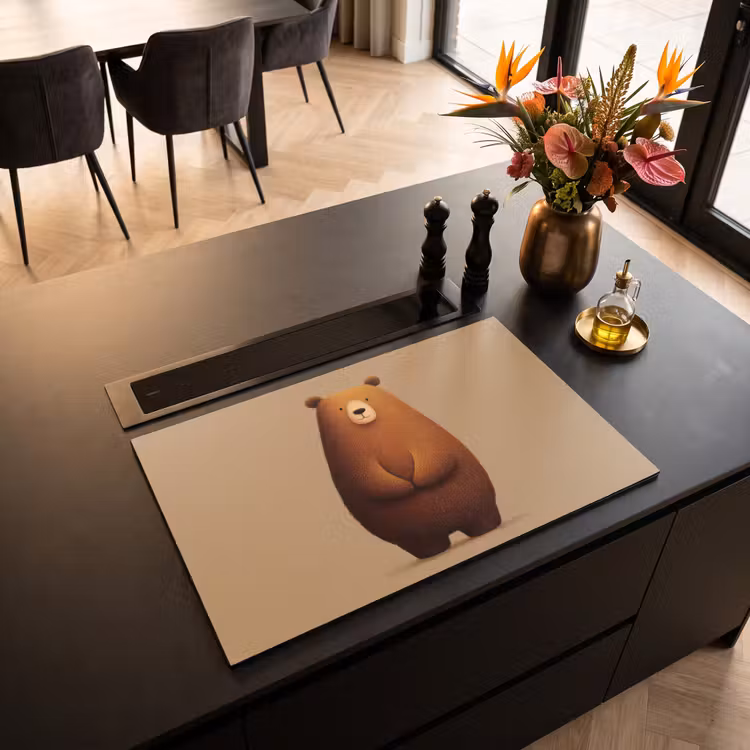 Inductie beschermer - Beer - Minimalistisch - Bruin — 3