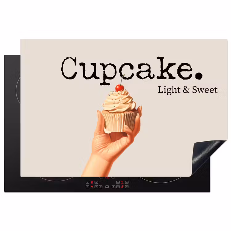 Inductie beschermer - Cupcake - Zoet - Kers — 1