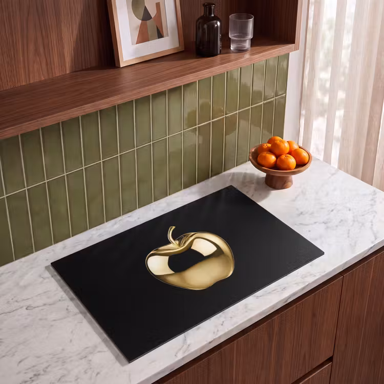 Inductie beschermer - Appel - Goud - Chrome - Zwart — 4