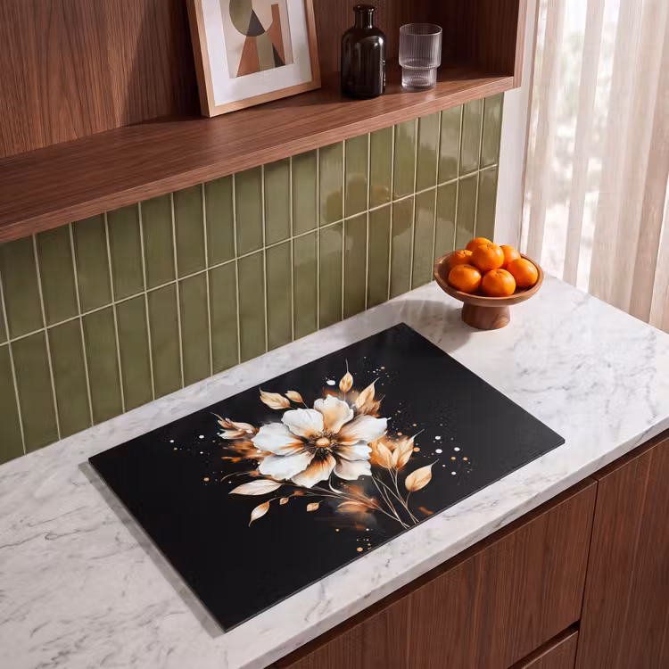 Inductie beschermer - Bloem - Verf - Goud - Graffiti - Modern — 4