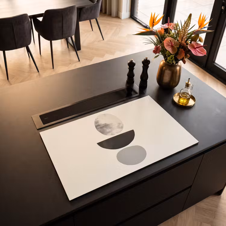Inductie beschermer - Beige - Japandi - Wabi sabi — 3