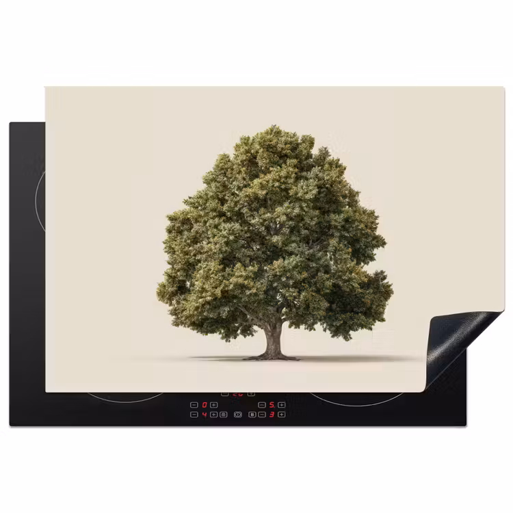 Inductie beschermer - Eikenboom - Groen - Lichte achtergrond — 2