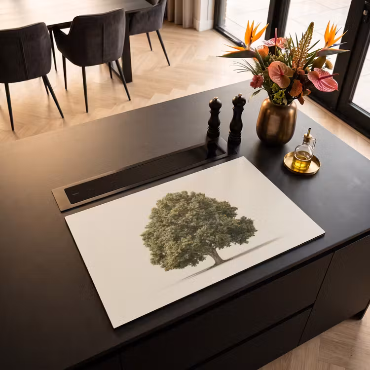 Inductie beschermer - Eikenboom - Groen - Lichte achtergrond — 3