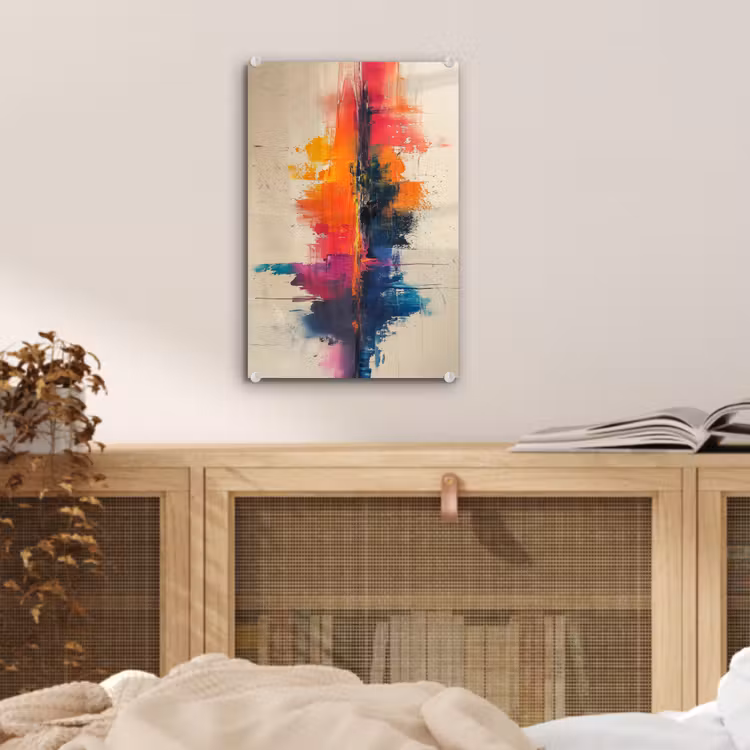 Glas schilderij - Watercolor - Kunst - Modern — 5