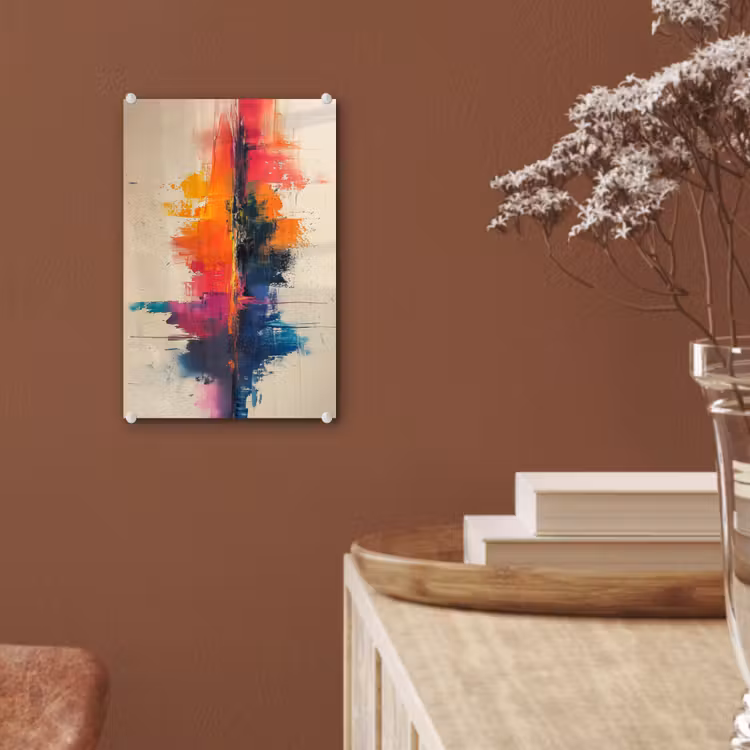 Glas schilderij - Watercolor - Kunst - Modern — 6