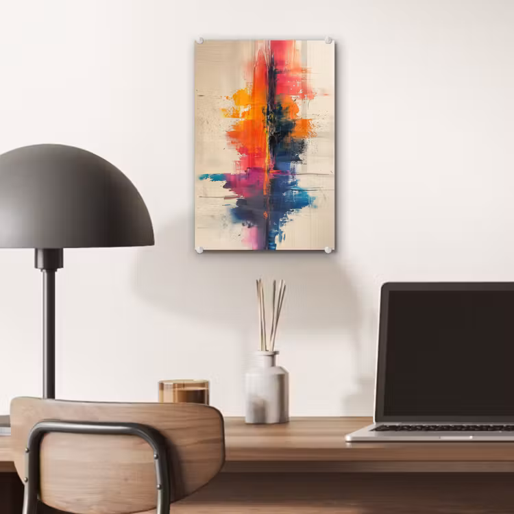 Glas schilderij - Watercolor - Kunst - Modern — 7