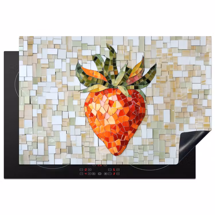 Inductie beschermer - Aardbei - Rood - Mozaïek - Fruit — 1