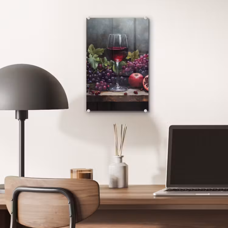 Glas schilderij - Wijn - Fruit - Stilleven — 7