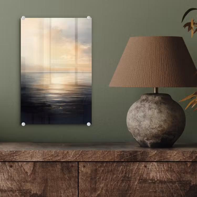 Glas schilderij - Zon - Horizon - Zee — 4