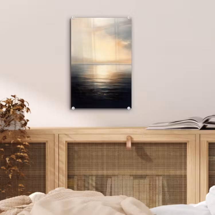 Glas schilderij - Zon - Horizon - Zee — 5