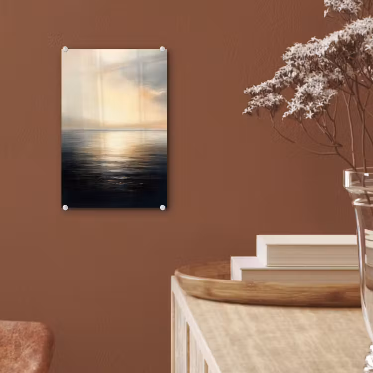 Glas schilderij - Zon - Horizon - Zee — 6