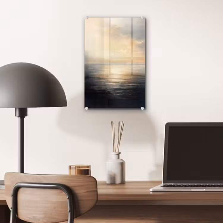Glas schilderij - Zon - Horizon - Zee — 7