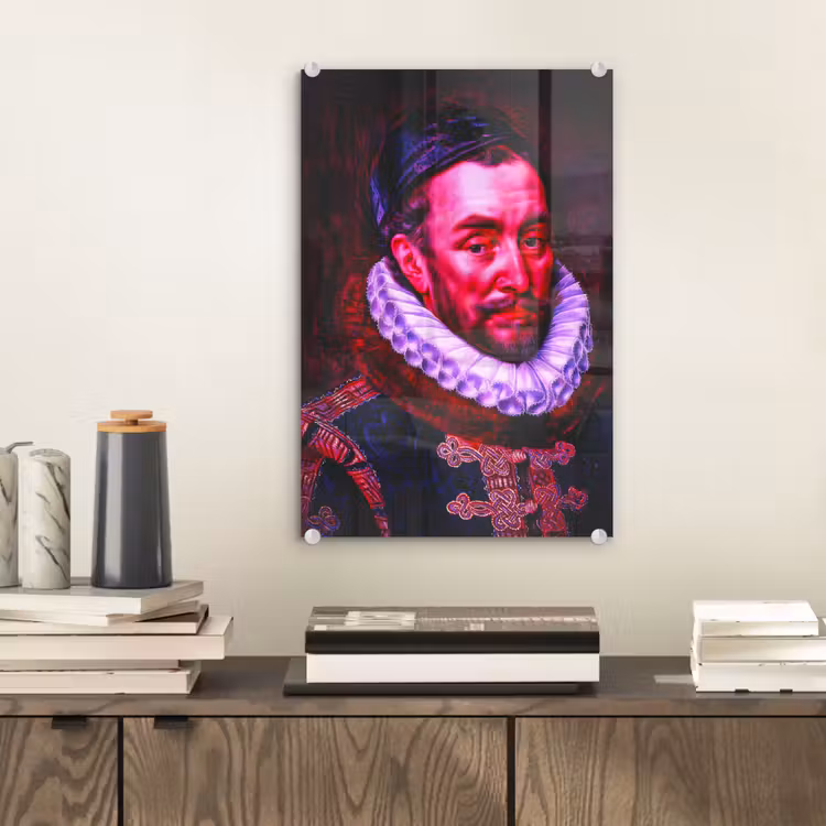 Glas schilderij - Willem van Oranje - Adriaen Thomasz - Oude meesters — 1