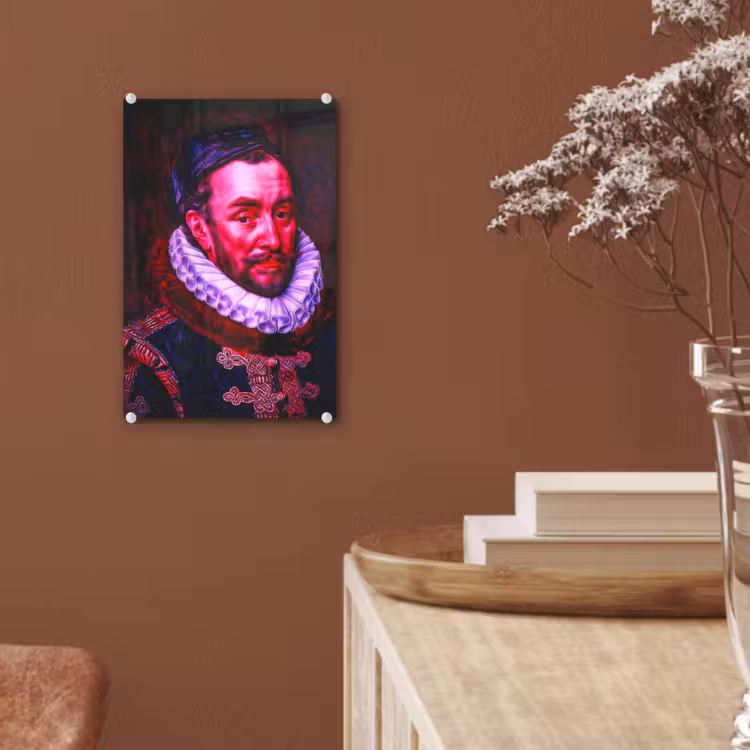 Glas schilderij - Willem van Oranje - Adriaen Thomasz - Oude meesters — 5