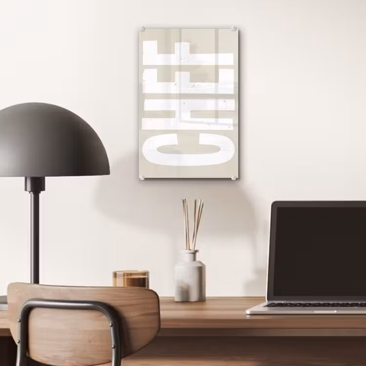Glas schilderij - Wit - Chef - Decoratie - Japandi — 7