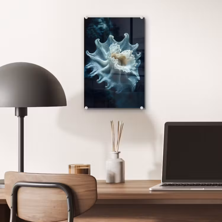 Glas schilderij - Zeewezen - Wit - Golven - Water — 7
