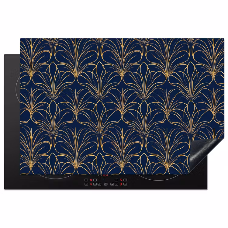 Inductie beschermer - Deco - Waaier - Blauw — 1