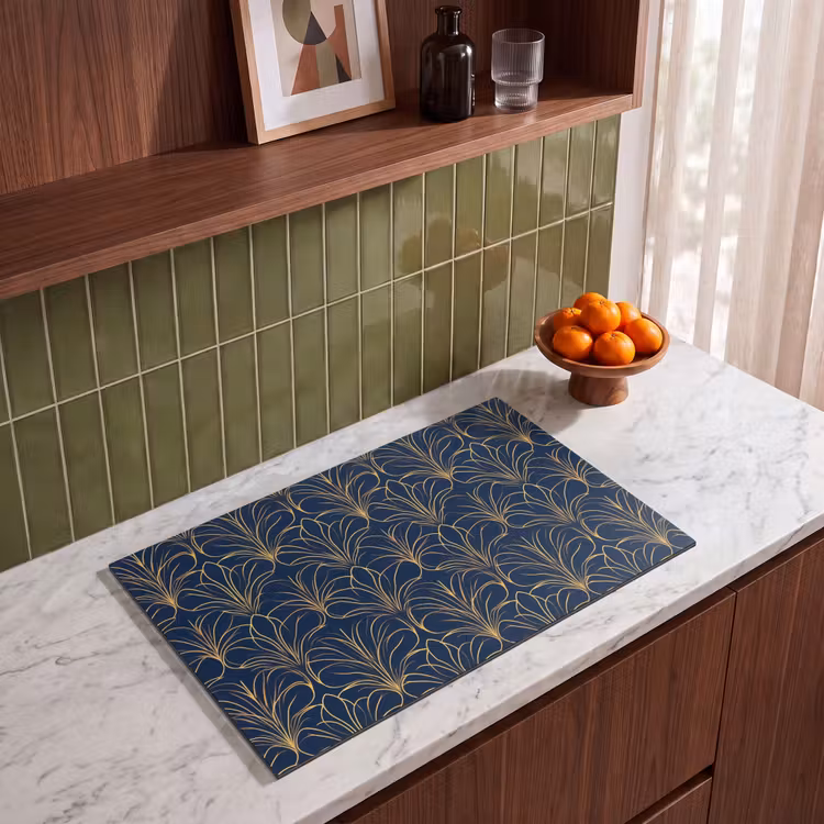 Inductie beschermer - Deco - Waaier - Blauw — 4