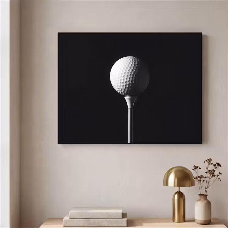 Art Frame - Golfbal - Minimalistisch - Wit — 3