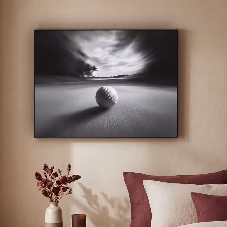 Art Frame - Golfbal - Wazig - Zwart — 2