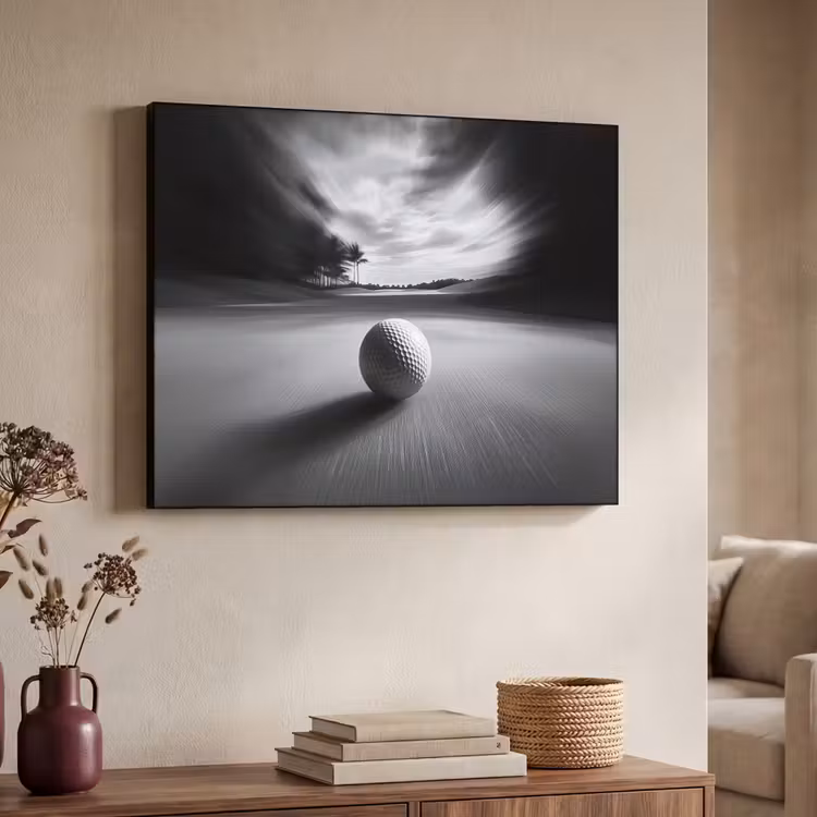 Art Frame - Golfbal - Wazig - Zwart — 4