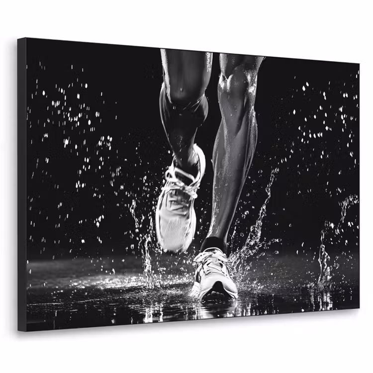Art Frame - Hardloopschoenen - Rennen - Druppels - Zwart — 1