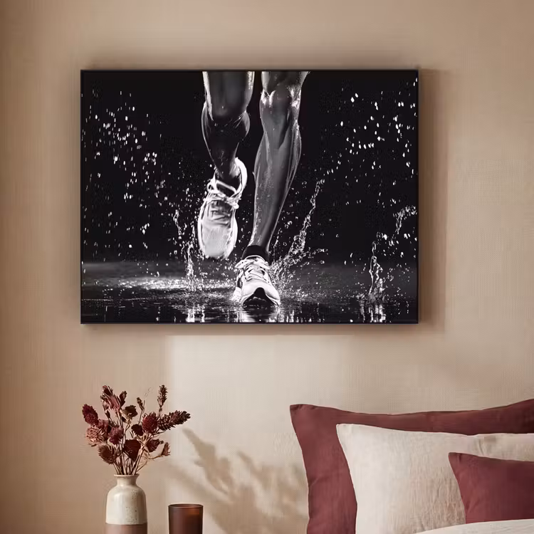 Art Frame - Hardloopschoenen - Rennen - Druppels - Zwart — 2
