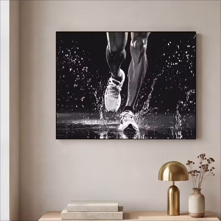 Art Frame - Hardloopschoenen - Rennen - Druppels - Zwart — 3