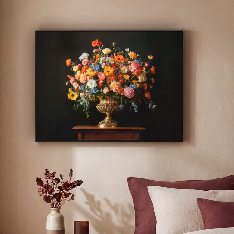 Art Frame - Goud - Bloemen - Kleuren - Vaas — 2