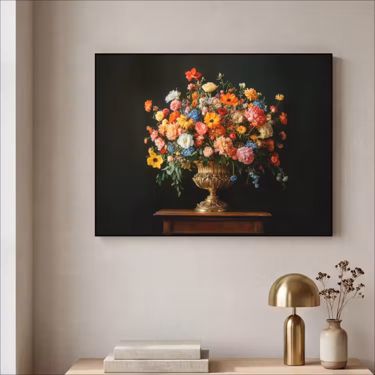 Art Frame - Goud - Bloemen - Kleuren - Vaas — 3