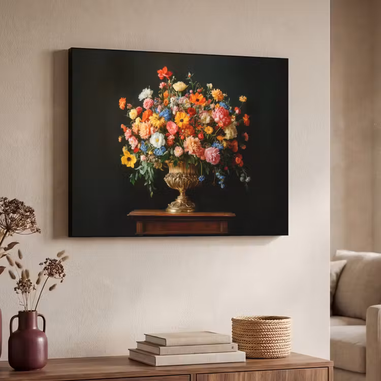 Art Frame - Goud - Bloemen - Kleuren - Vaas — 4