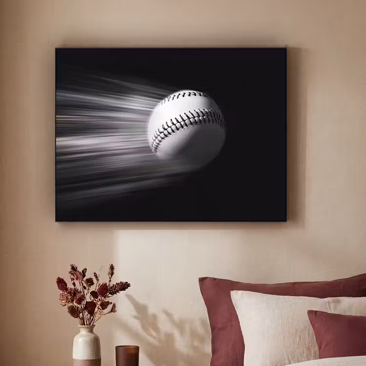 Art Frame - Honkbal - Wit - Vliegt — 2