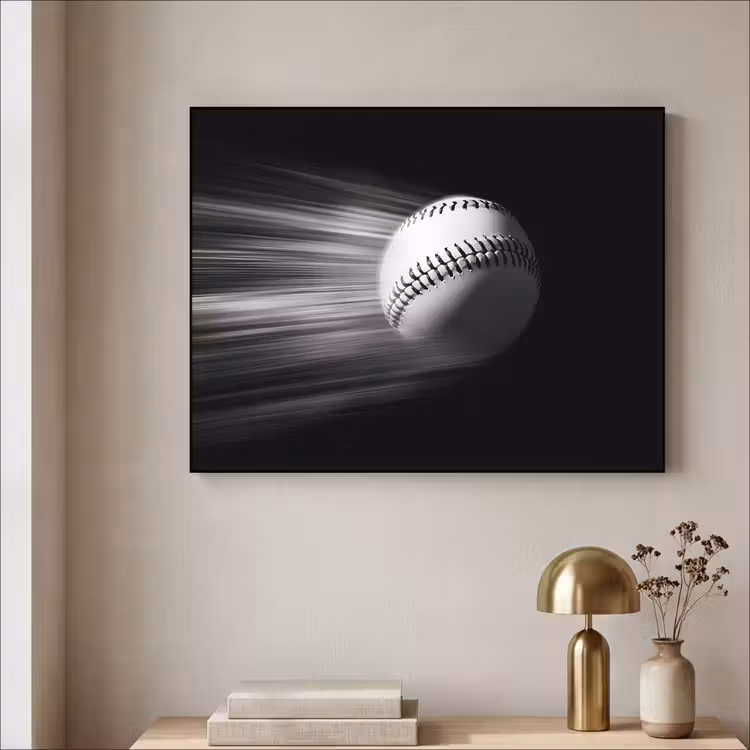 Art Frame - Honkbal - Wit - Vliegt — 3
