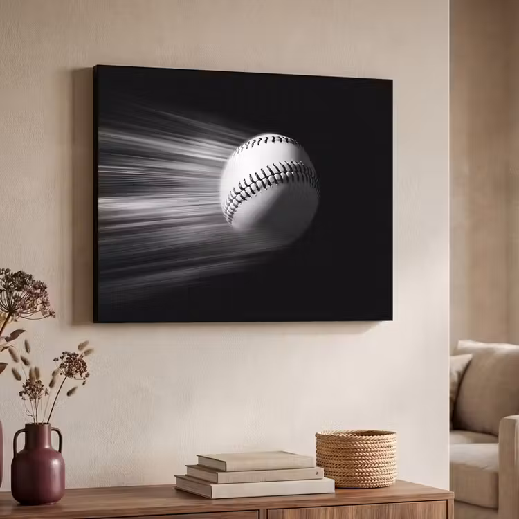 Art Frame - Honkbal - Wit - Vliegt — 4