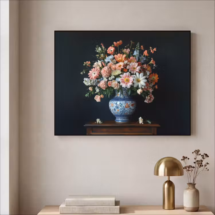 Art Frame - Hout - Vaas - Kleuren - Bloemen — 3