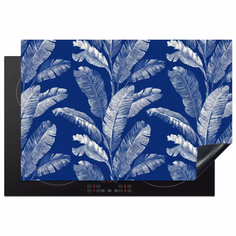 Inductie beschermer - Blad - Palm - Blauw — 2