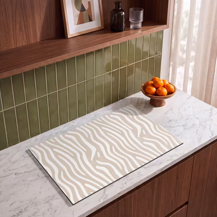 Inductie beschermer - Abstract - Zebra - Beige — 4